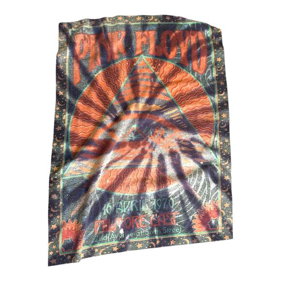 Pink Floyd Purple Lightning Tie Dye Graphic T Shirt Womens Size 2X - Picture 4 of 7